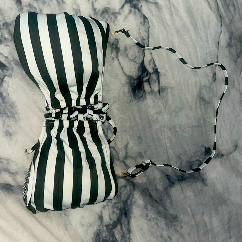 Michael Kors Army Green Strapless Bikini Top (comes with attachable strap)